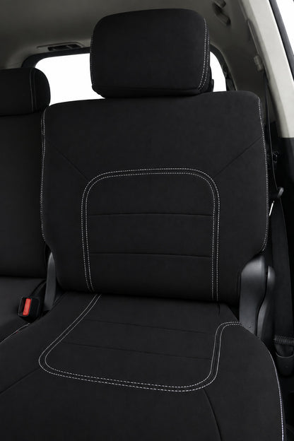 Toyota Landcruiser 200 Series GX GXL neoprene car seat covers view of second row