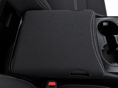 Toyota Landcruiser 300 series GXL Series 2 neoprene car seat covers top view of centre console cover
