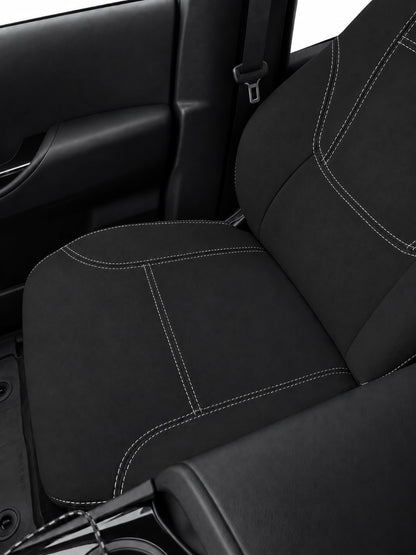 Toyota Landcruiser 300 series GXL Series 2 neoprene car seat covers view of front seat