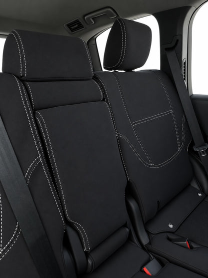 Toyota Landcruiser 300 series GXL Series 2 neoprene car seat covers view of second row