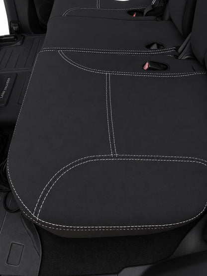 Toyota Landcruiser 300 series GXL Series 2 neoprene car seat covers view of second row cushion