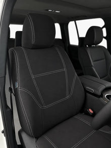 Toyota Landcruiser Prado 250 Series Kakadu neoprene car seat covers view of front seat