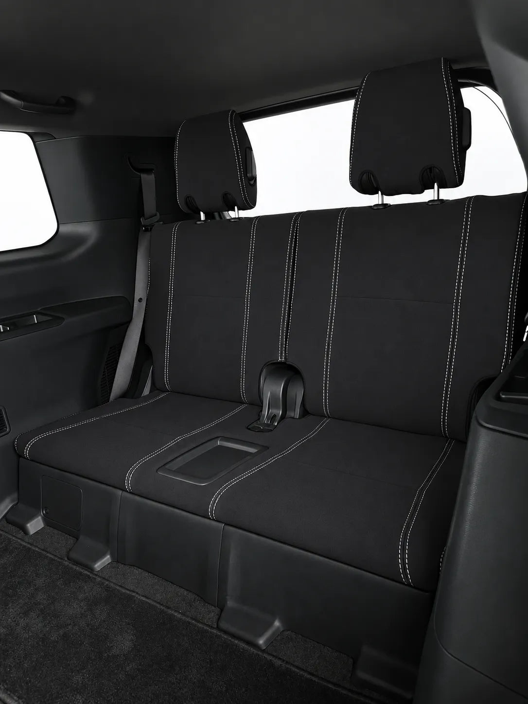 Toyota Landcruiser Prado 250 Series Kakadu neoprene car seat covers view of third row
