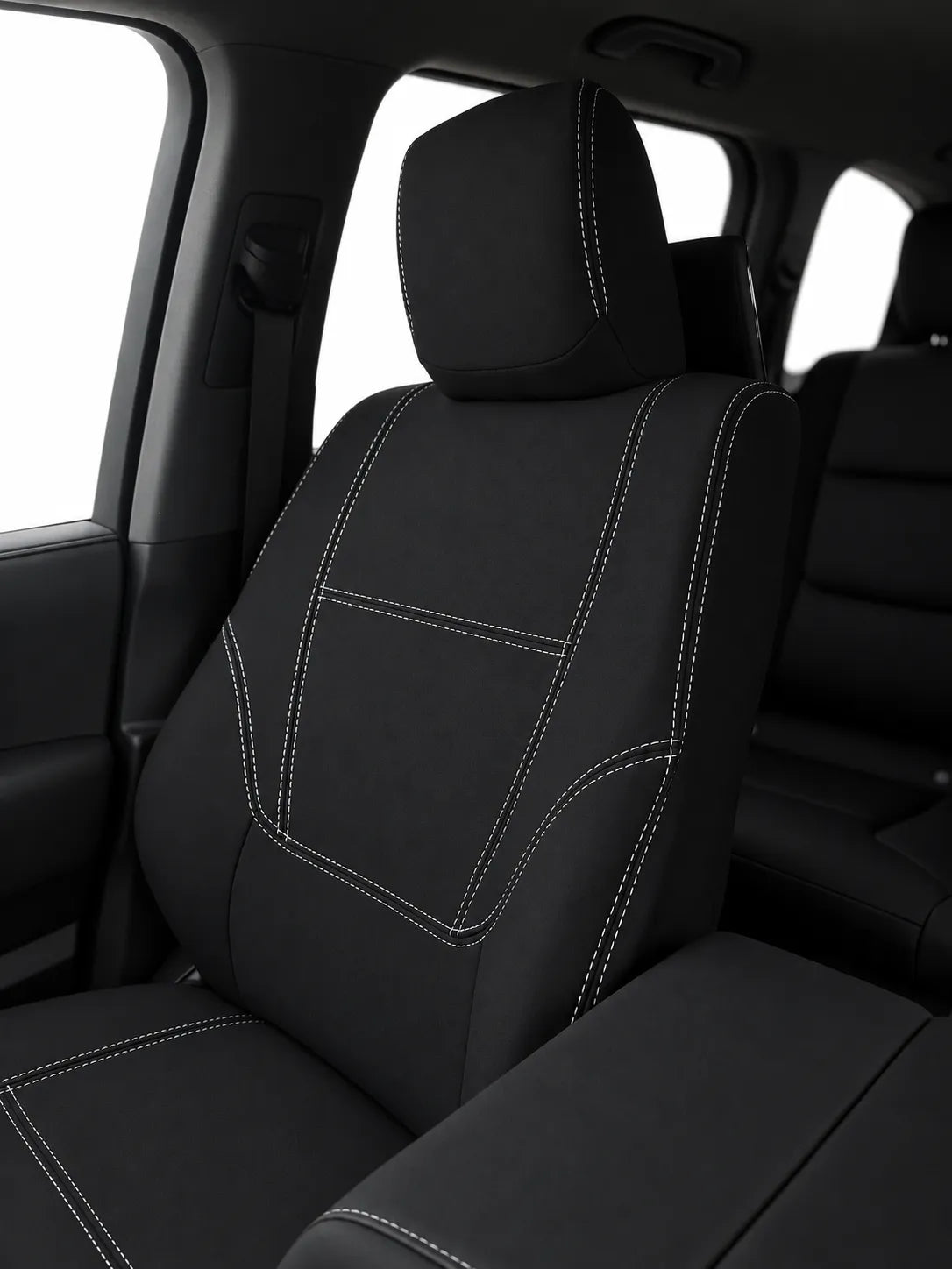 Toyota Landcruiser Prado 250 Series Kakadu neoprene car seat covers view of front seat