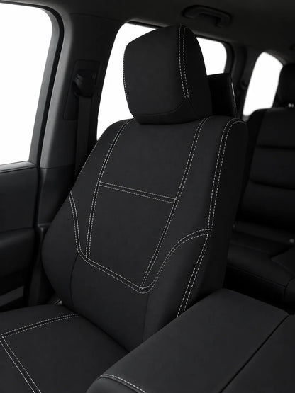 Toyota Landcruiser Prado 250 Series Kakadu neoprene car seat covers view of front seat