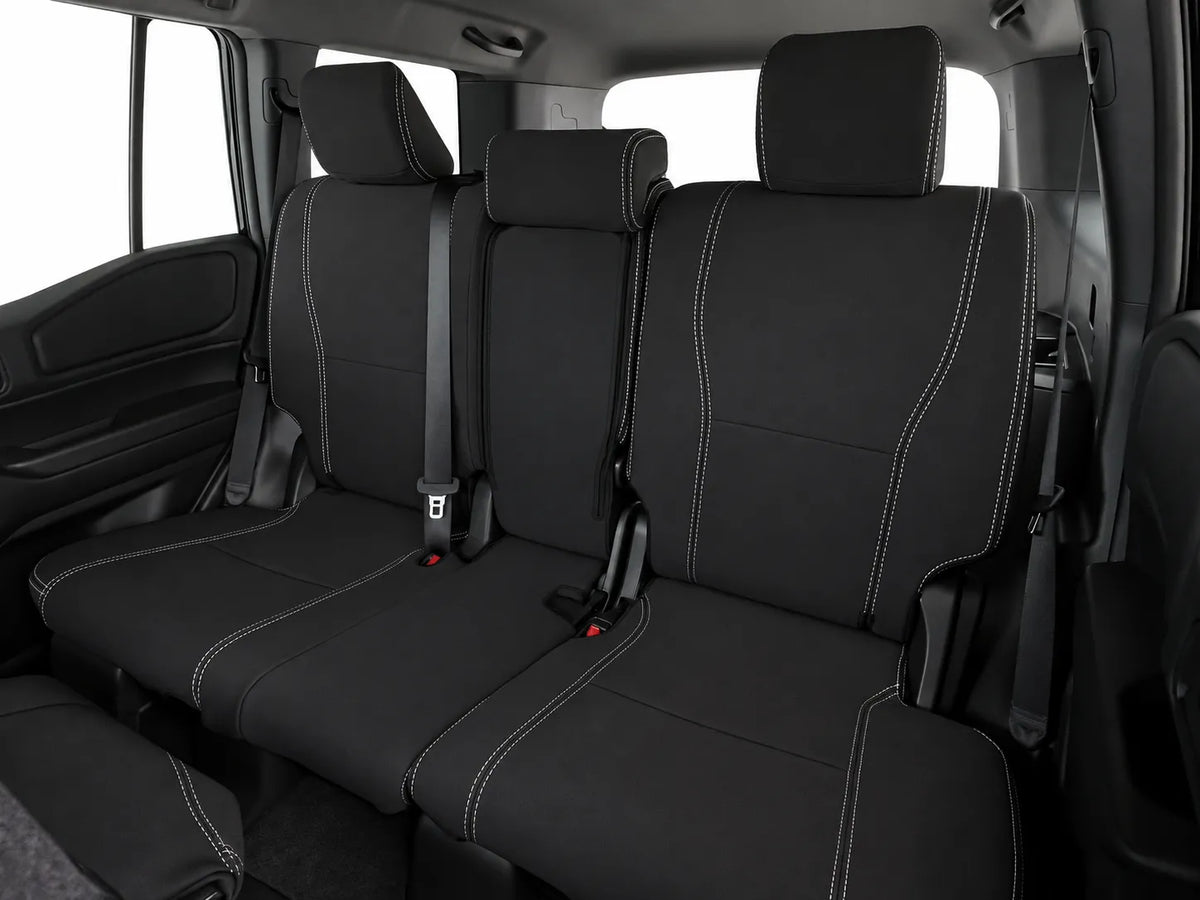 Toyota Landcruiser Prado 250 Series Kakadu neoprene car seat covers view of second row