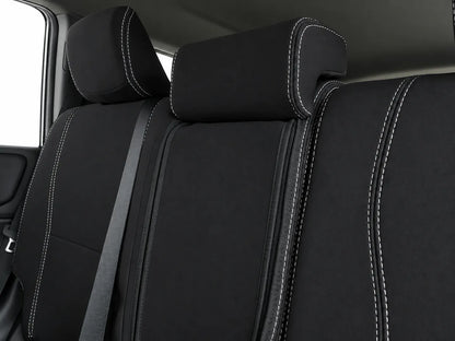 Toyota Landcruiser Prado 250 Series Kakadu neoprene car seat covers view of second row headrests