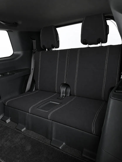 Toyota Landcruiser Prado 250 series neoprene car seat covers view of third row