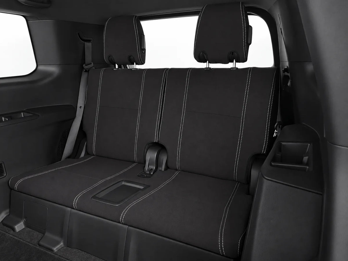 Toyota Landcruiser Prado 250 series neoprene car seat covers view of third row