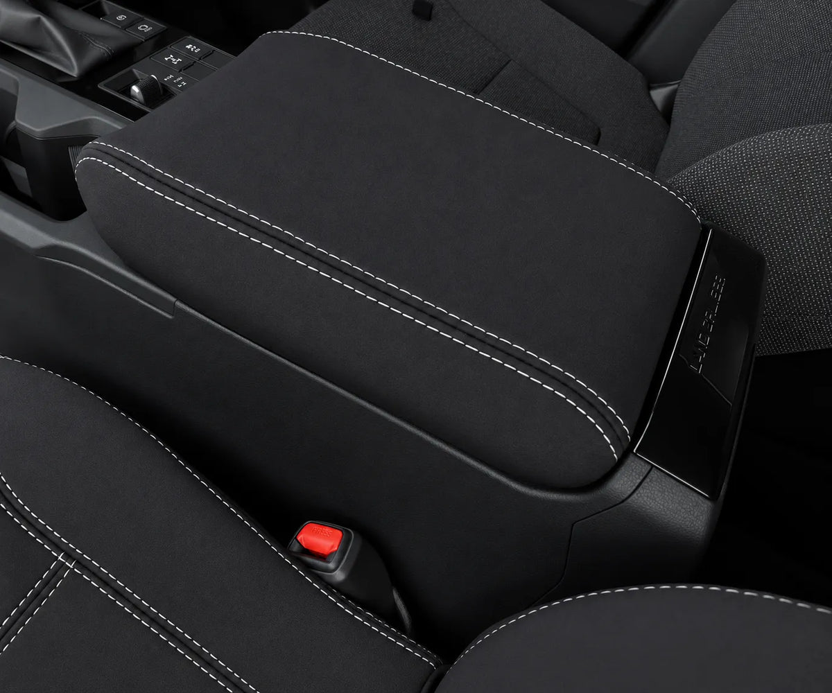 Toyota Landcruiser Prado 250 series neoprene car seat covers view of center console