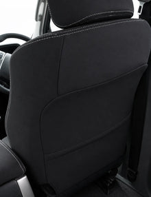 Toyota Landcruiser Prado 150 neoprene car seat cover rear view of front cover 