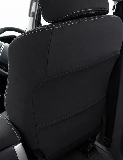 Toyota Landcruiser Prado 150 neoprene car seat cover rear view of front cover 