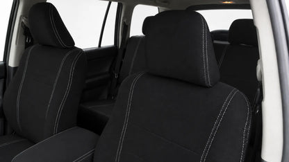 Toyota Landcruiser Prado 150 neoprene car seat cover view of front covers