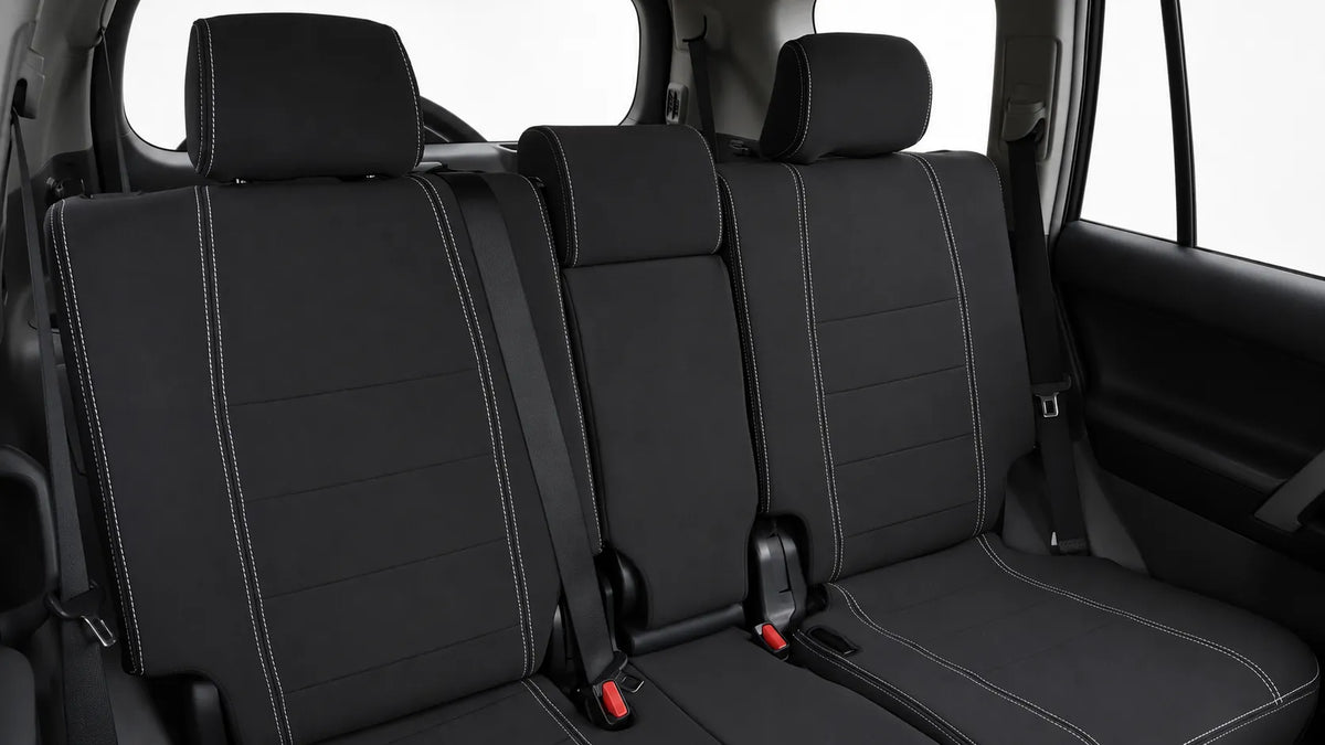 Toyota Landcruiser Prado 150 neoprene car seat cover view of rear cover
