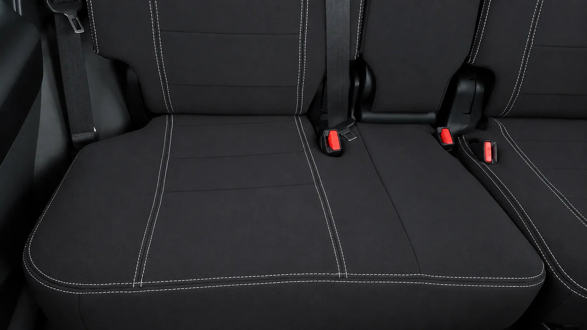 Toyota Landcruiser Prado 150 neoprene car seat cover view of rear cover cushion