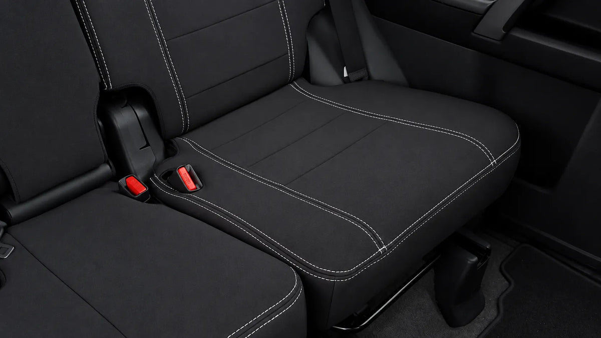 Toyota Landcruiser Prado 150 neoprene car seat cover view of rear cover cushion