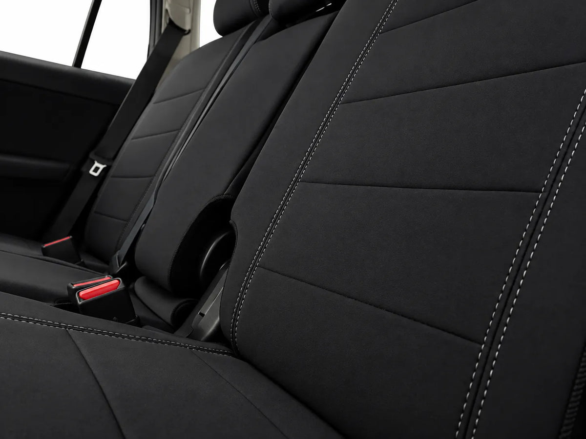 Toyota Landcruiser Prado 150 neoprene car seat cover view of rear cover