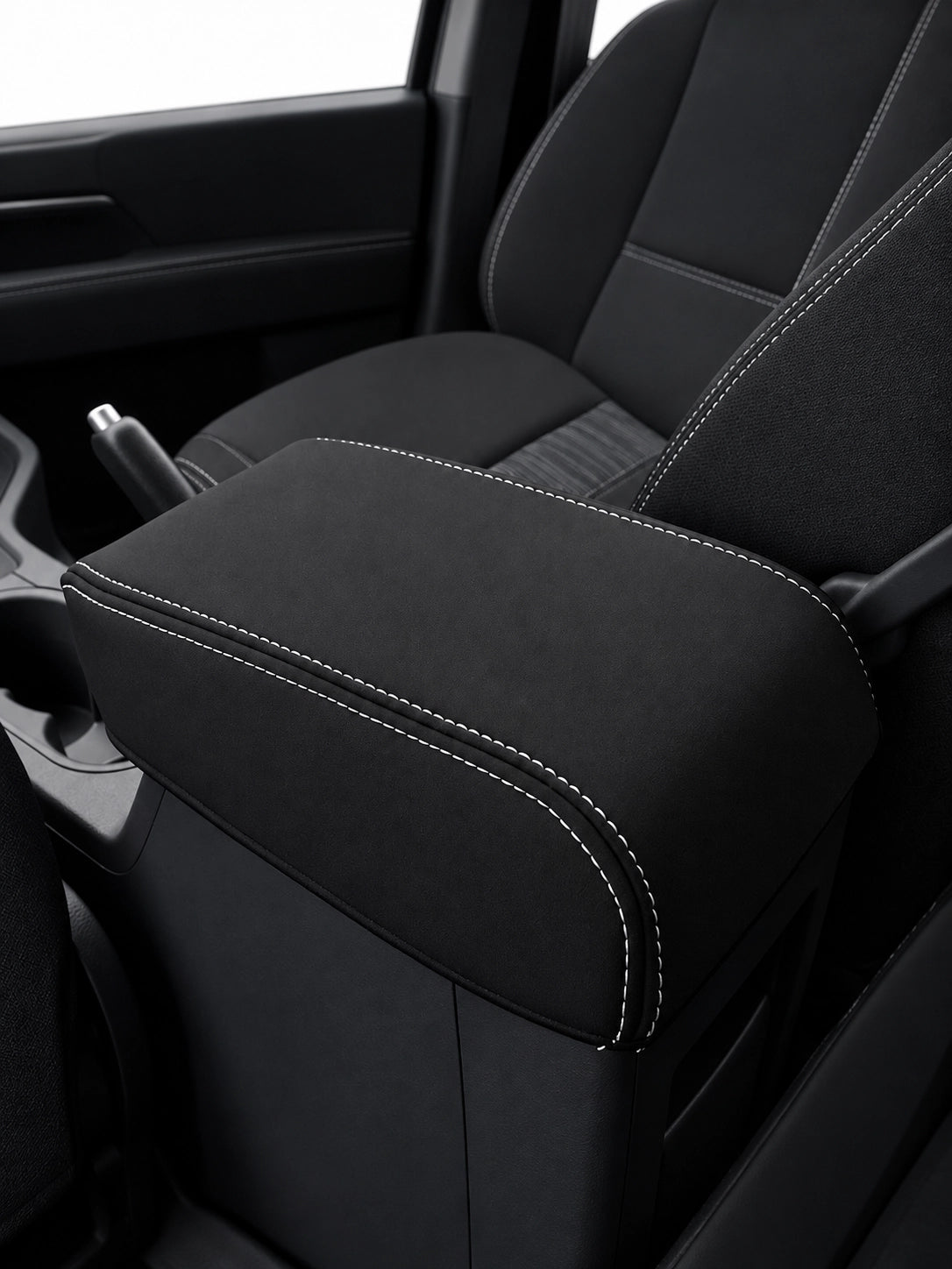 Volkswagen VW Amarok V6 neoprene car seat covers view of center console