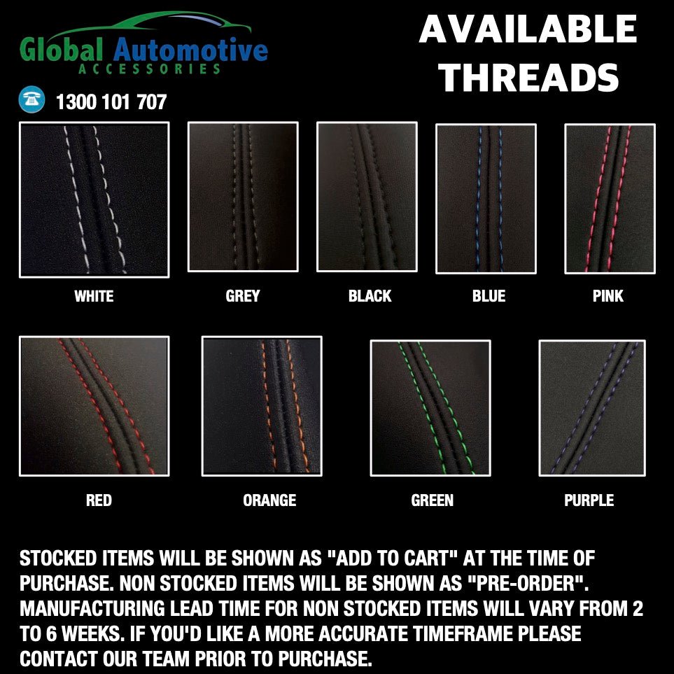 Toyota Landcruiser 200 Series GX GXL Neoprene Car Seat Covers - Global Automotive Accessories